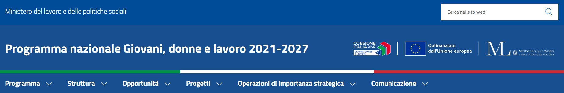 Programma Nazionale PN FSE+ Giovani, donne e lavoro 2021-2027 – Calendario dei Preavvisi relativi alle opportunità di finanziamento per i potenziali beneficiari.